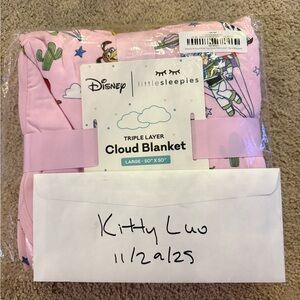Little Sleepies Pink Cloud Blanket